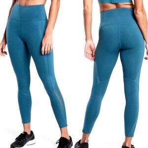 Athleta Sequoia Blue Stretch High Gear 7/8 Tight Legging Size Medium 143P